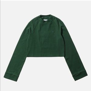Kith green mock neck crop top